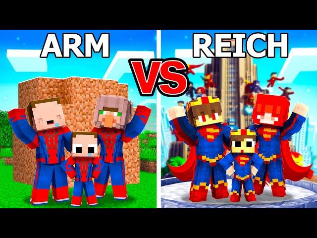 Billy ARM vs Semlaki REICH SUPERHELDEN Familie in Minecraft