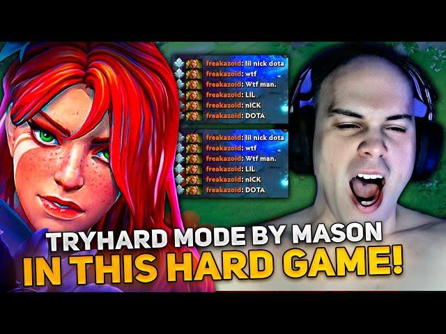 TRYHARD MODE by MASON on WINDRANGER CARRY in THIS HARD GAME!