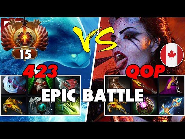 423 (MORPHLING) Carry vs THE DIRE (QUEEN OF PAIN) Mid - Battle Of Pro Dota 2 Players - Z Dota 2