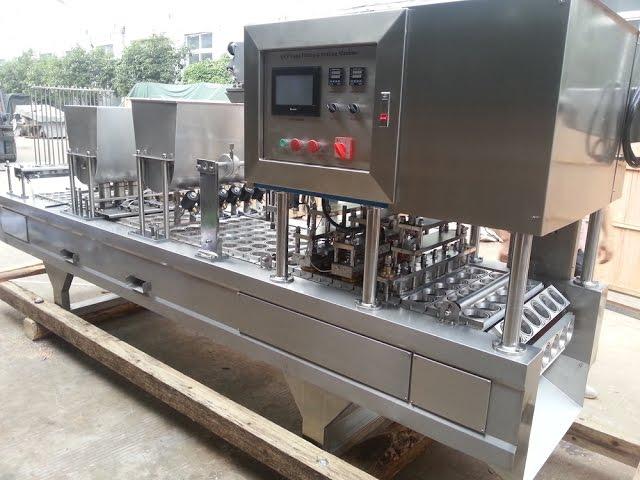 8 cups filling and sealing machine