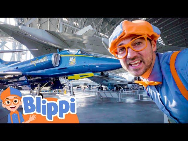 Blippi Visits The Museum of Flight - Learn About Planes | Educational Videos for Kids