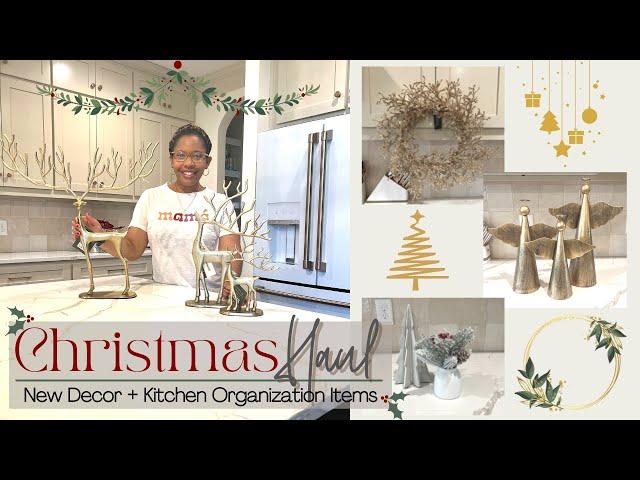 Christmas Décor Haul | Decorate with Me | Target + Walmart + Ross  | Home + Kitchen Organization