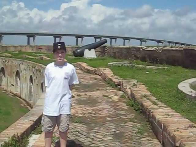 On top of Fort Pike, LA