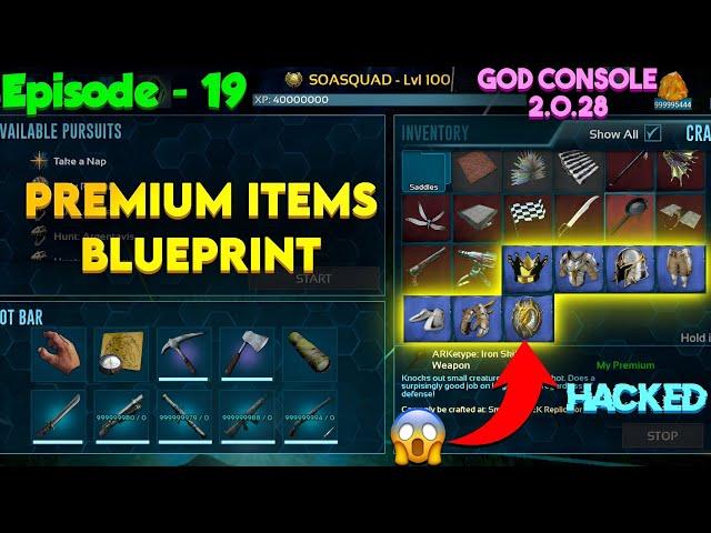 Ark mobile: How to make Premium Items Blueprint | Episode -19 | Soa Squad