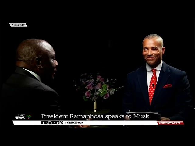 Expropriation Act | President Ramaphosa speaks to Musk