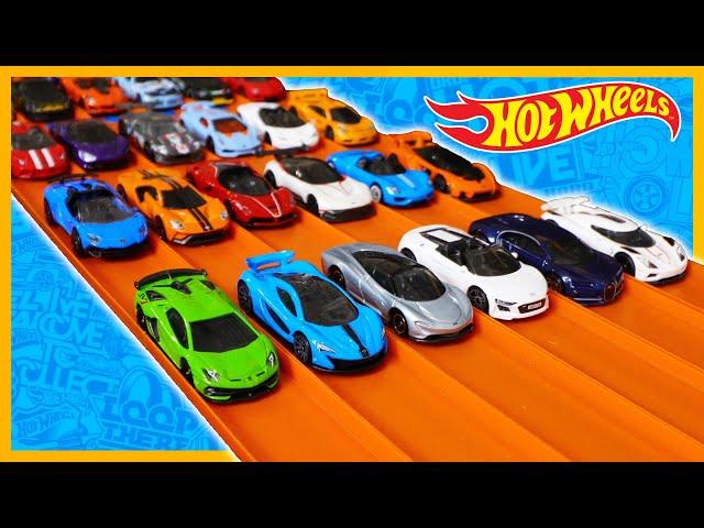 HOT WHEELS EXOTICS 36 CAR RACE TOURNAMENT !!!