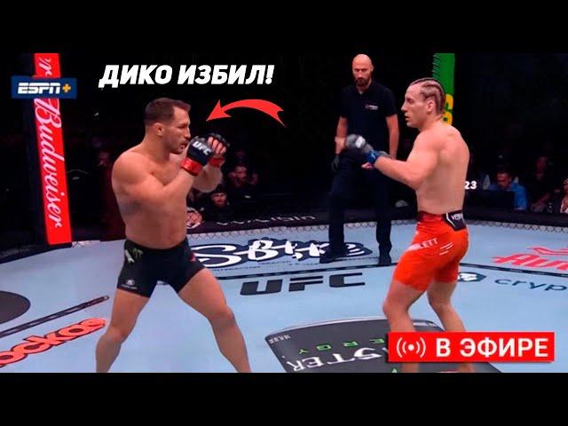 ДИКО ИЗБИЛ! Полный бой Майкл Чендлер - Пэдди Пимблетт. Прямая Трансляция UFC 314. Прямой Эфир UFC