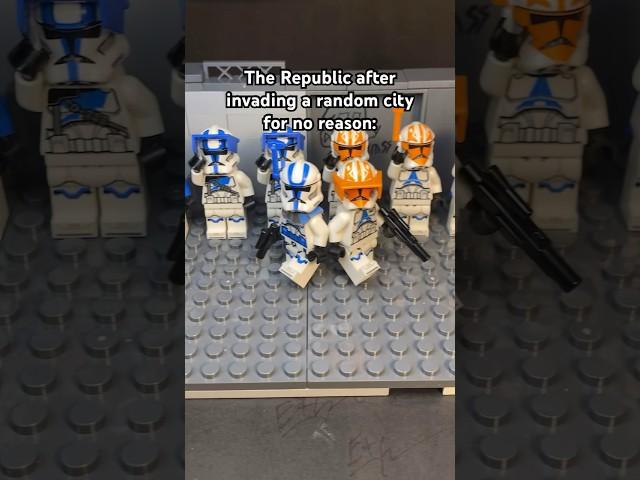 Why though? #501st #332nd #lego #stopmotion #legostarwars #legostopmotion #starwars #clonewars