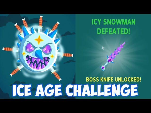 Knife Hit Gameplay | Ice Age Challenge (31 - 40) | Icy Snowman