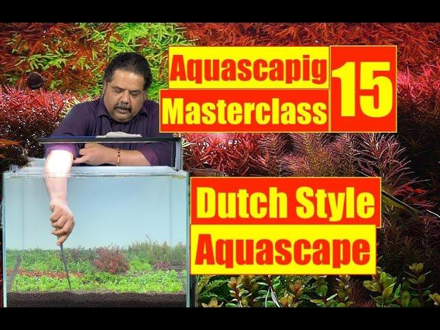 Aquascaping MasterClass 15 | Dutch Style Aquascape | Mayur Dev Aquascaper | Online Course 4K