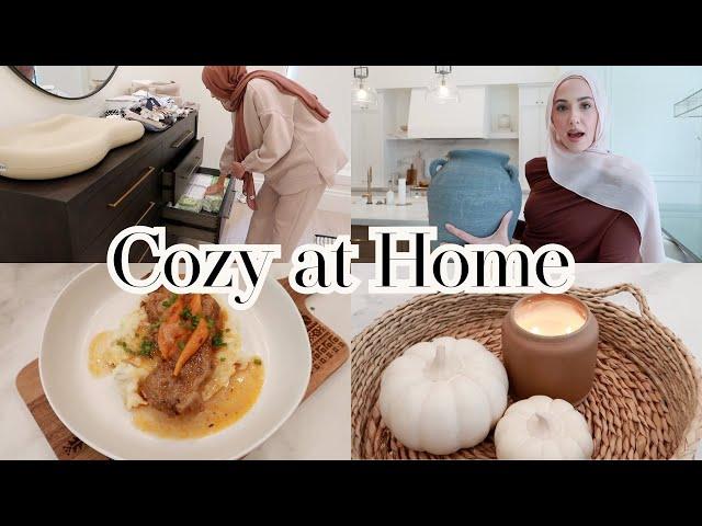 Cozy at Home Vlog | Fall decor, cooking, decluttering and organizing