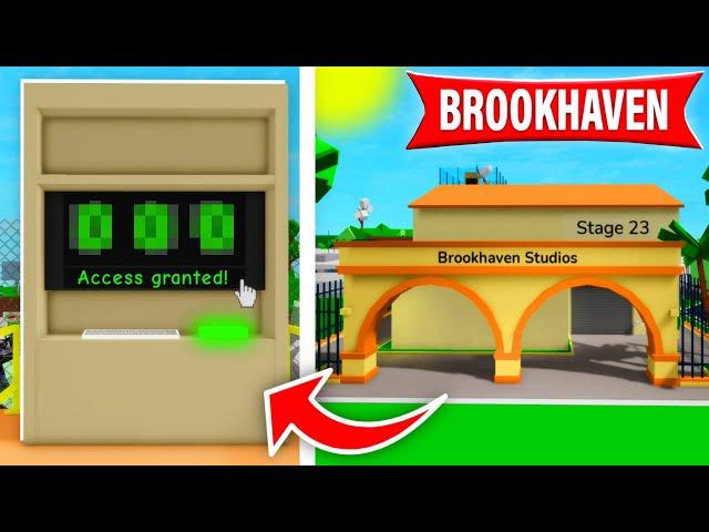 ALLE SECRETS im NEUEN FILMSTUDIO von BROOKHAVEN  (Roblox Brookhaven)