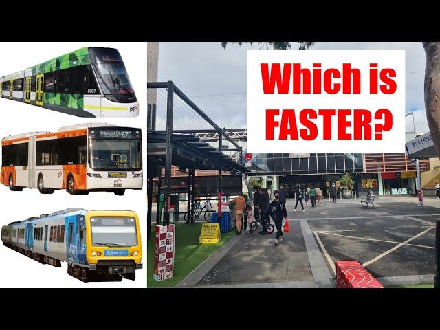 Which Is FASTER? Box Hill to the City