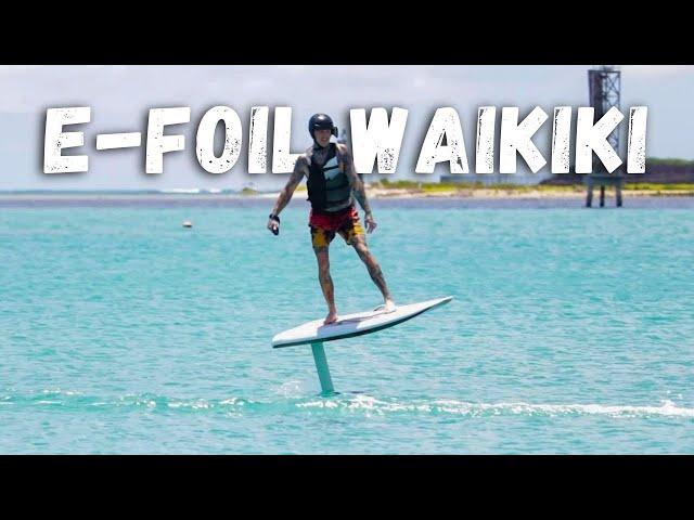 GoGo Rental visits E-Foil Waikiki