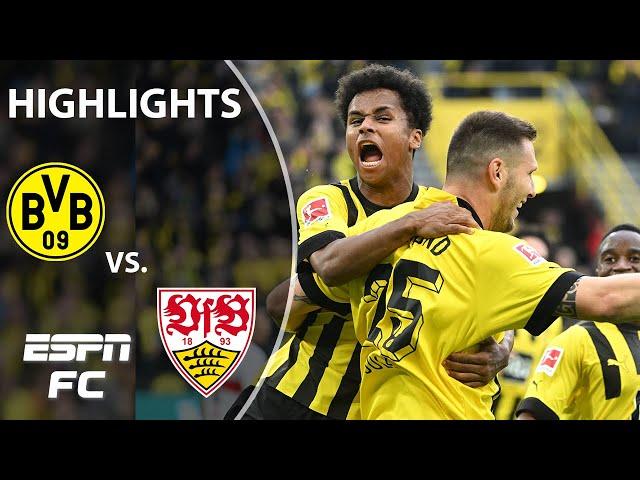 Dortmund dominates 5-0 vs. Stuttgart | Bundesliga Highlights | ESPN FC