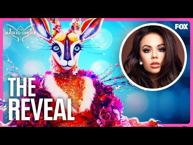 The Reveal: Janel Parrish is Gazelle | Season 10 | The Masked Singer