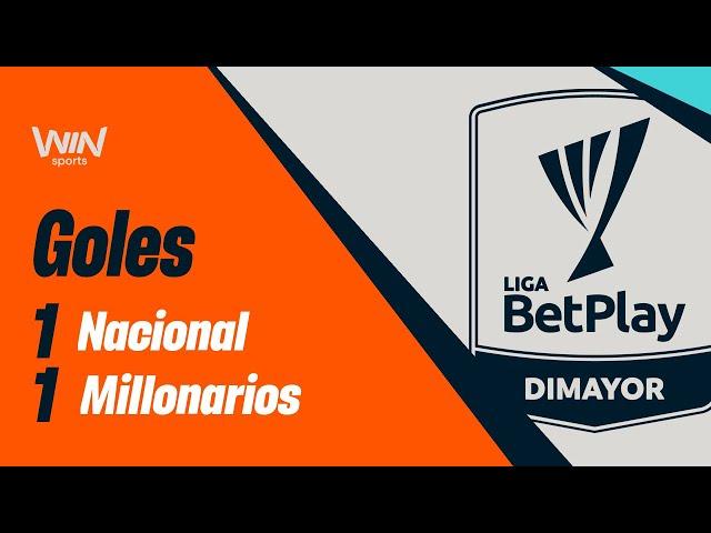 Nacional vs. Millonarios (goles) | Liga BetPlay 2024-2 | Cuadrangulares - Fecha 4