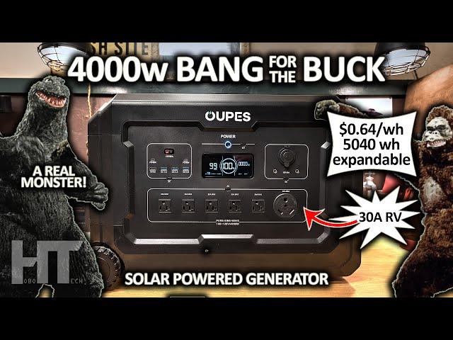 OUPES Mega 5 4000w LiFePO4 UPS Solar Generator Power Station