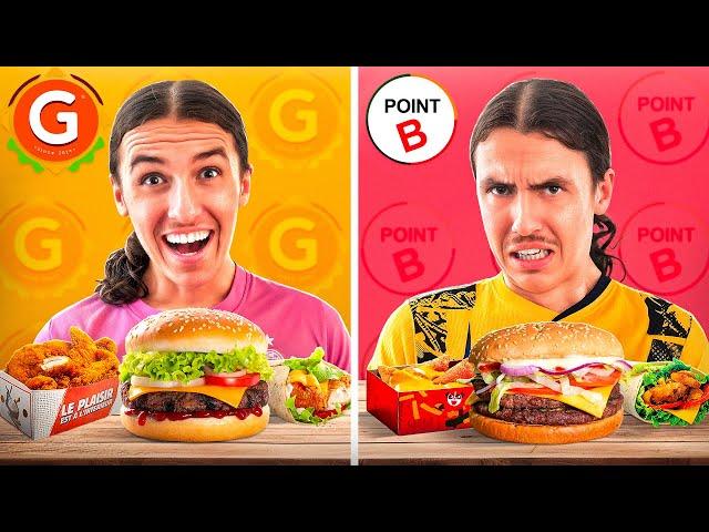 G LA DALLE VS POINT B ! (Quel sera le meilleur fast-food ?)