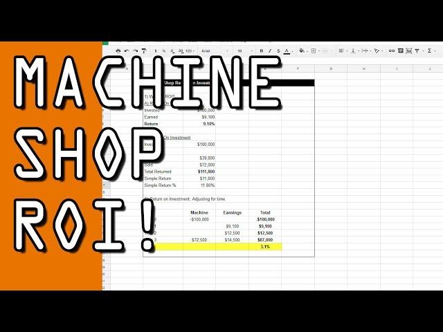 Calculating ROI in the Machine Shop!  CB55