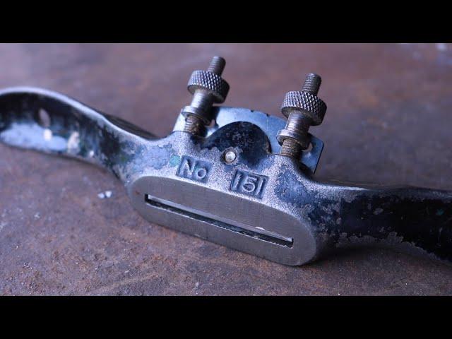 Restoration of the "Rob Rojas" Stanley No. 151 Spoke Shave (ASMR)