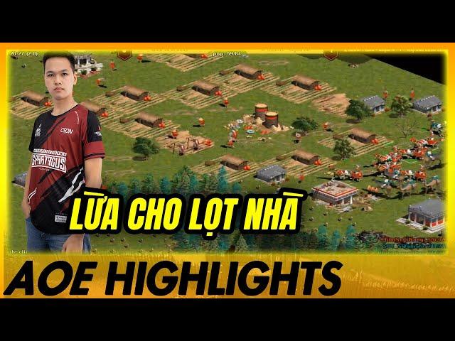 Xử lý pha LỌT NHÀ đúng với ĐẲNG CẤP của Chim Sẻ Đi Nắng | AoE Highlights #aoe