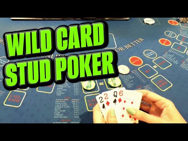 WILD CARD STUD POKER  Big Bets and a Win ️