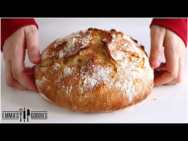 3 Ingredient No Knead Bread WITHOUT a Dutch oven | Easy Bread Recipe