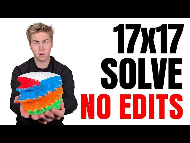 I Solved the 17x17 Cube (No Edits)