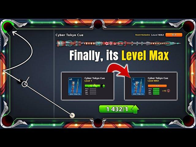 I Got New TABLE & RIING - Level 1 to Level MAX of Cyber Tokyo Cue - 1432 piece 8ballpool GamingWithK