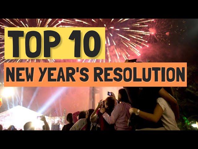 10 New Year Resolution Ideas 2021