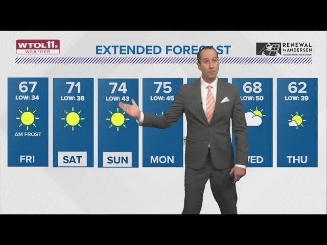 Frost likely Friday morning; skies turn bright, sunny | WTOL 11 Weather