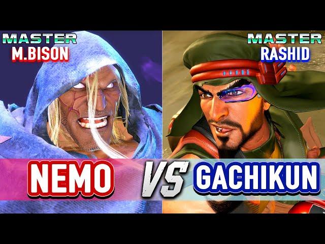 SF6  NEMO (M.Bison) vs GACHIKUN (Rashid)  Street Fighter 6 High Level Gameplay