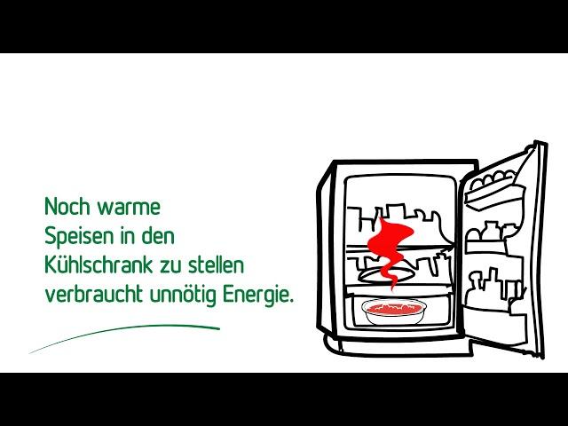 Kelag Energiespartipp #9: Warme Speisen im Kühlschrank