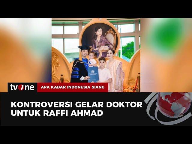 Raffi Ahmad Mendapat Gelar Doktor Kehormatan, Namun Menuai Kontroversi | AKIS tvOne