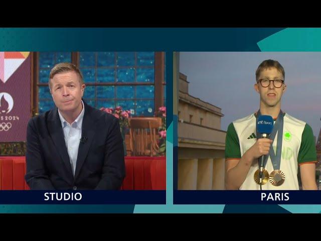 Paris 2024: Daniel Wiffen speaks to Darragh Maloney from Paris