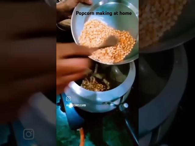 popcorn making at home #healthyfood #food #viralvideo #youtubeshorts #like