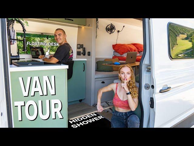 The Perfect Van Layout You’ve NEVER Seen Before | VAN TOUR + Cost Breakdown