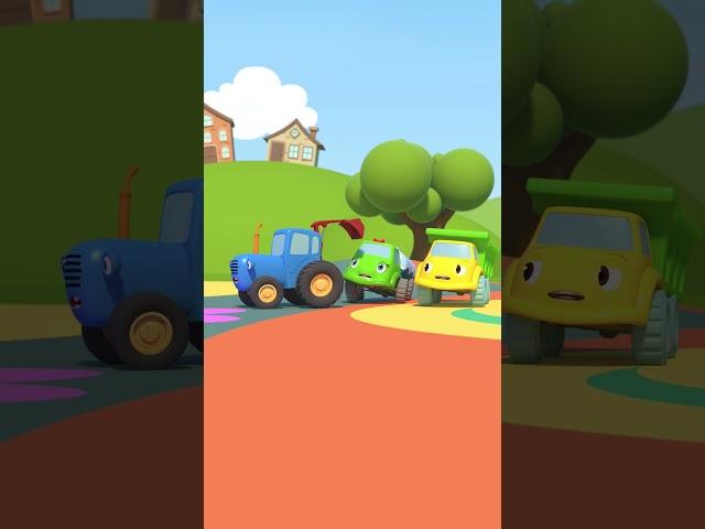Rusty shovel - Blue tractor #shorts for kids