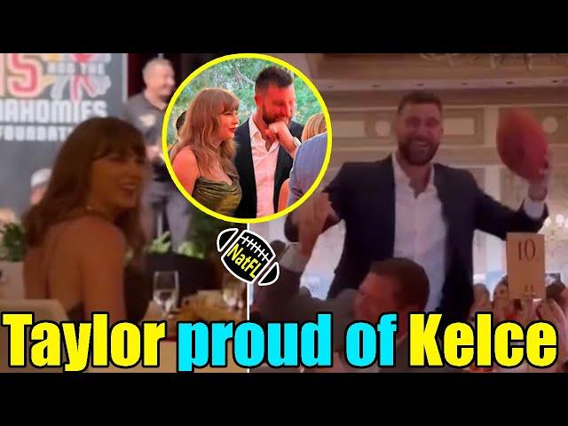 OMG! Taylor Swift is 'PROUD' of Travis Kelce when wearing Vest to catch the ball