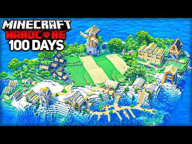 I Survived 100 Days on an ISLAND in Minecraft Hardcore