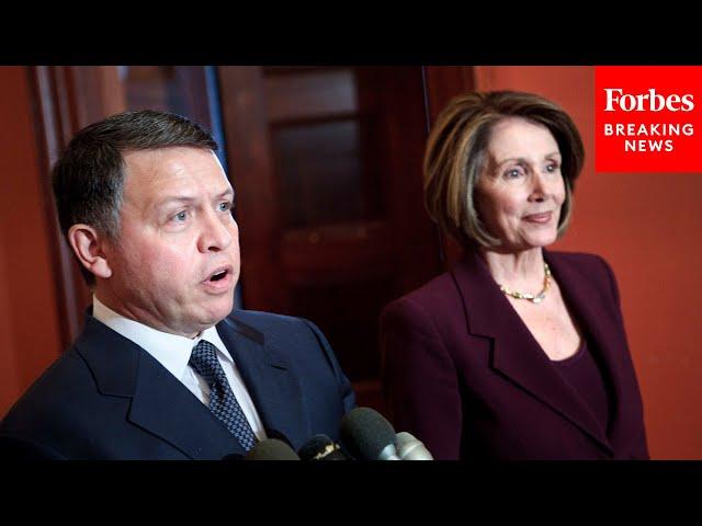 Nancy Pelosi Speaks With King Abdullah II ibn Al Hussein of Jordan