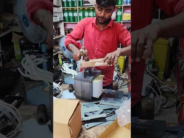 10 kilowatt ️🪛‍️stabilizer #transformer ka #core banne# Wale Hain #manual #stabilizer