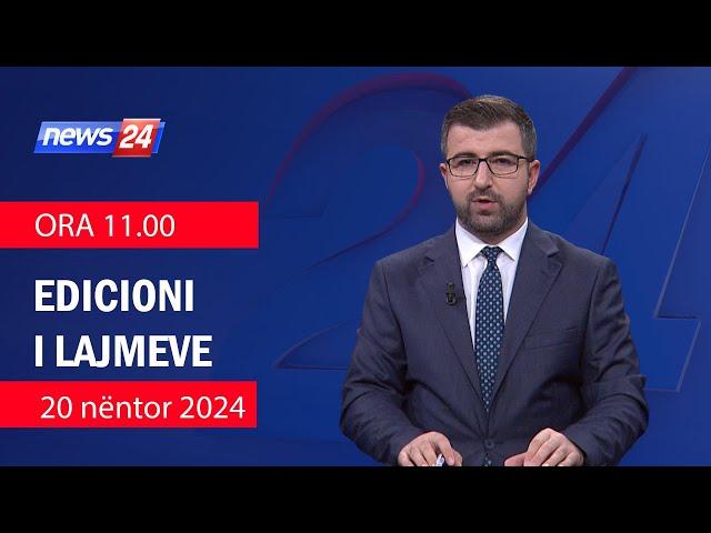 20 Nentor 2024 Edicioni i Lajmeve ne News24 ne studio Renaldo Saljani (Ora 11.00)