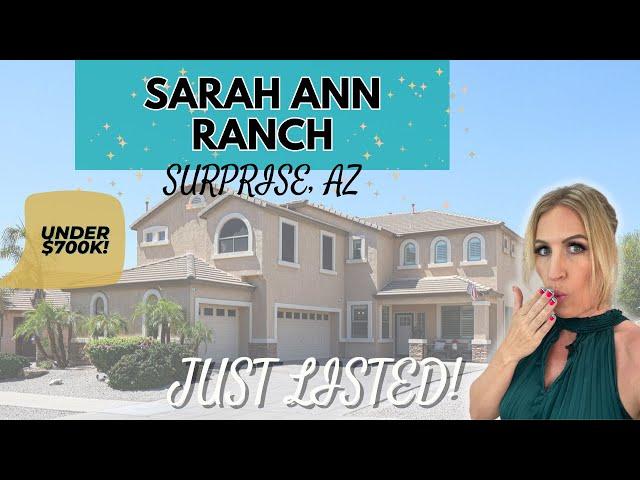 Homes for sale in Surprise AZ | New Listing | Sarah Ann Ranch