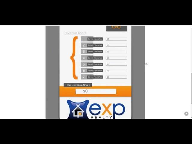 eXp Realty Revenue Share Calculator   Explained by Brent Gove