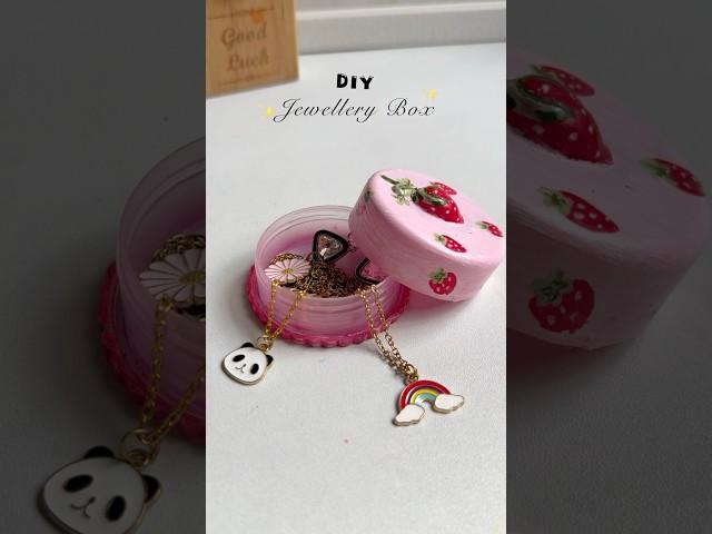 DIY jewellery box #shorts #ytshorts #diy #jwellerybox #recycledart #wastematerialcraft #trending