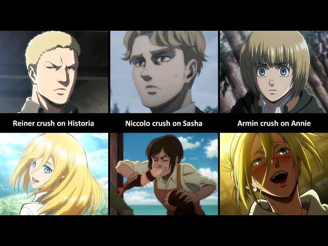 Crushes of Attack on Titan Characters