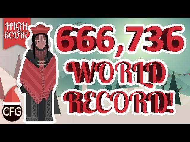 Alto's Adventure | 660,736 HIGHEST HIGH SCORE! - THE WORLD RECORD! | UNLIMITED WINGSUIT CHEAT/TRICK!