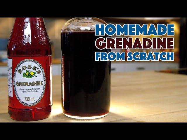 How To Make REAL GRENADINE Syrup For Cocktails